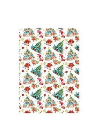 Папір пакувальний 70*100 см, 25 арк, №34, новорічний Експрес Удачі (365823389)