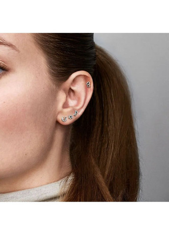 Серебряная серьга "Моя удача" ME 298369CZ Kabluchka (355347121)