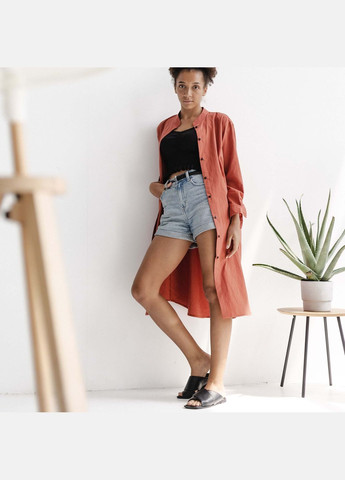 Коричнева повсякденний сукня-сорочка terra xs-s сукня-сорочка Leglo