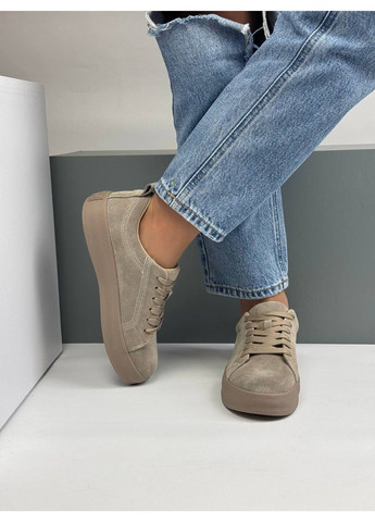 458 Кеды Бежевые Замшевые KDSL бежевые демисезоны (367960255)