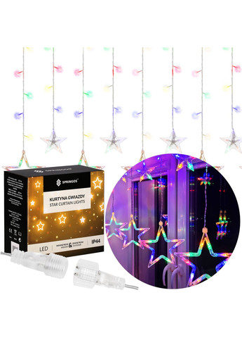 Гірлянда бахрома вулична (зовнішня) 2 м 92 LED Mix Springos CL4018 (323163783)