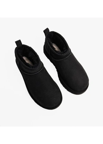Черные угги classic ultra mini black 1116109-blk UGG