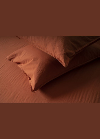 Комплект постельного белья Stonewash Adriatic Orange евро кирпичный (92670587) SoundSleep (299232739)