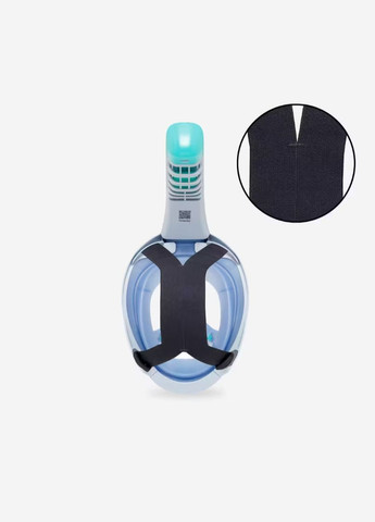 Повнолицьова Дитяча Маска Easybreath Freetalk XS (від 4 до 10 років) для Плавання, Пірнання, Снорклінгу Чиній Subea (336550164)