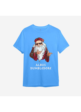 Голубая демисезонная детская футболка с принтом "albus dumbledore". гарри поттер (10399219685) ТiШОТКА
