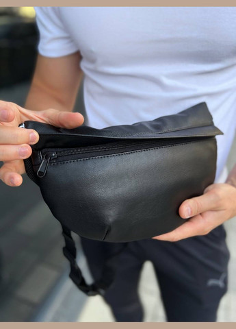 Преміальна бананка з еко шкіри чорна No Brand Бананка (340459533)