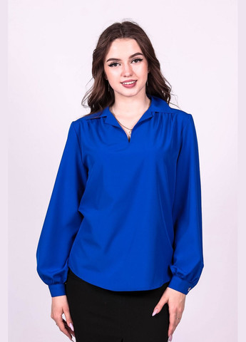 Синіти блузка жіноча 052 однотонний софт електрик Актуаль