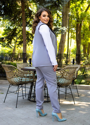 Костюм жіночий діловий офісний з костюмки (жилет + штани) No Brand (345123284)
