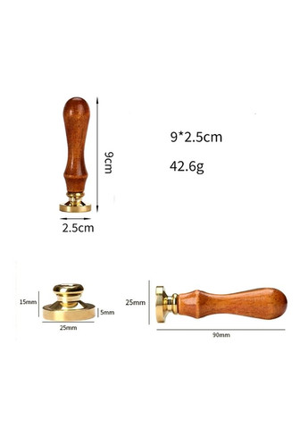 Друк для сургуча Англійська літера O латунна головка 25*15 мм + дерев'яна ручка 90 мм No Brand 7700 (295287946)