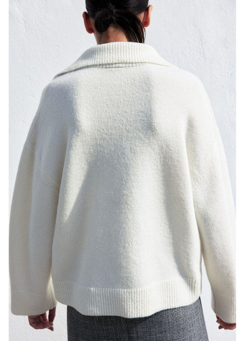 Білий демісезонний светр-поло H&M