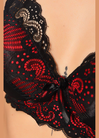 Чорний бюстгальтер жіночий чорного кольору чашка в Let's Shop поліамід