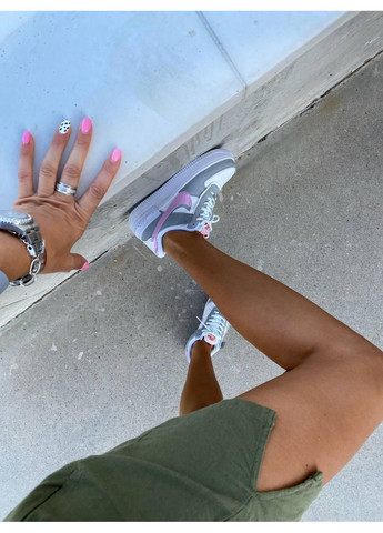 КРОСІВКИ ЖІНОЧІ NIKE AIR FORCE 1 SHADOW GREY PINK НАЙК АІР ФОРС 1 ПРЕМІУМ No Brand рожеві демісезони (367172190)