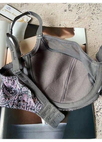 Серый бюстгальтер большого размера серый Lanny Mode