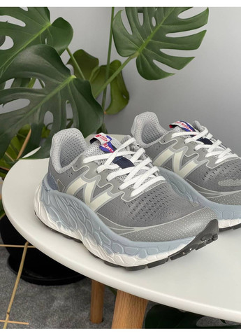 Сірі Осінні кросівки чоловічі і жіночі new balance fresh foam grey white | нью беланс фреш фоам сірі No Brand