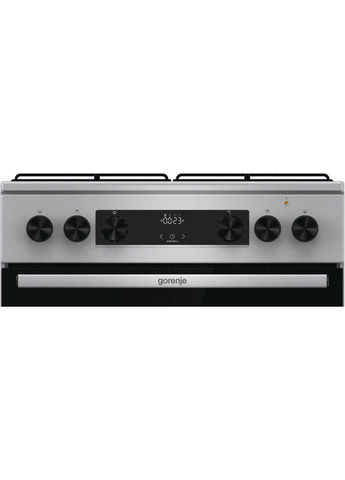 Плита GKS6C70XJ комбінована, 71л, 60x60см, дисплей, емальовані реш, програматор IconLed,нерж Gorenje (361965894)