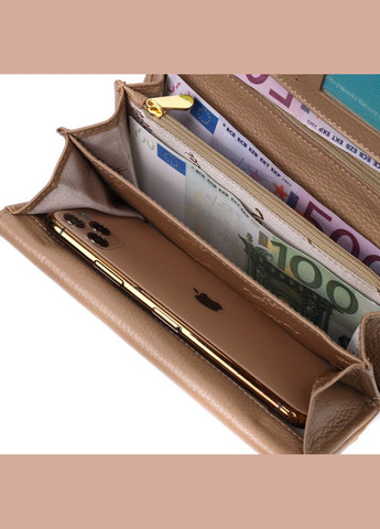 Практичный женский кошелек с большим количеством отделений из натуральной кожи 21959 Tony Bellucci (329149012)