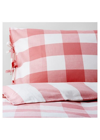 Постільна білизна рожевий/білий 200200/5060 см IKEA (273423680)