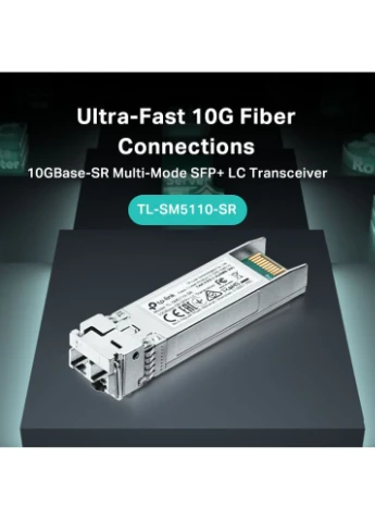 Трансивер SFP+ TL-SM5110-SR 10GBase-SR, MM, 300m, LC TP-Link (387184390)