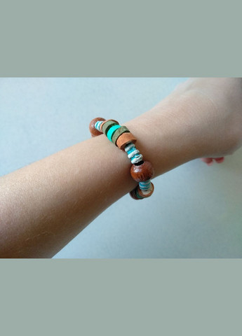 Керамічний браслет ручної роботи на резинці №15 Коти&Ангели (302450841)