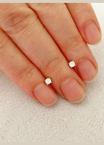 Позолоченные Серьги-гвоздики д.3мм, Позолота No Brand (345742107)