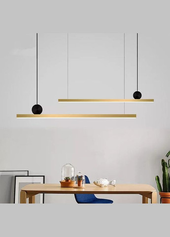 Люстра світлодіодна підвісна LED світильник для квартири на стелю лед 26267 Золото 13-150х6х118 см. Sunnysky (364756928)