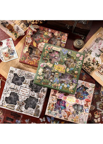 Стикеры, большой набор наклеек для скрапбукинга, 100 листов на каждом 4-6 стикерах. No Brand (370290534)