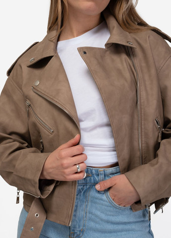 Бежева куртка-косуха жіноча m762-25 бежева 345415 косуха Power