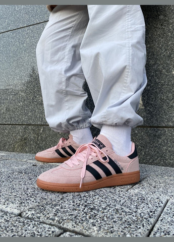 Рожеві кросівки handball spezial clear pink arctic night gum — if6561 40 - 25.5 см No Brand