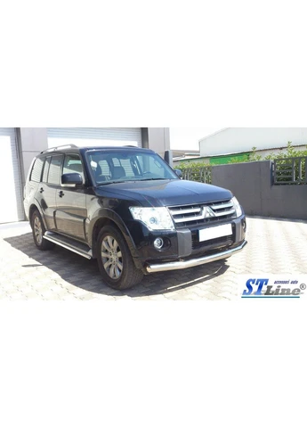 Передній захист ST008 (нерж.) для Mitsubishi Pajero Wagon III 1999-2006 рр CAN (389059196)