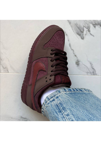 Червоні кросівки чоловічі nike sb dunk city of love burgundy crush найк сб данк червоні демісезон No Brand