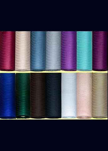 Комплекты постельного белья евро 200x220 см хлопковая сатин страйп в полоску однотонная Бежевый No Brand (327890393)