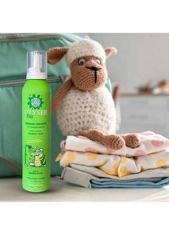 Дитяча крем-пінка для купання 3 в 1 "Apple & Pear" Whipped Shower Foam 250ml (1408308-25569179) O'lysee (368653777)