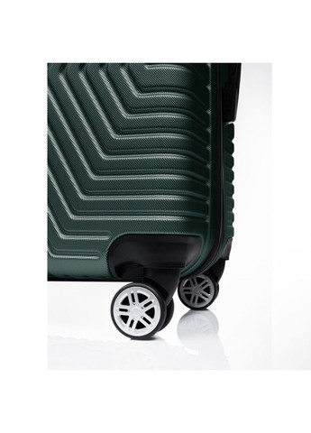 Валіза Туреччина Середній (М) ABS пластик На 4-х подвійних колесах 70л ПК006-М Ізумруд Polo (365309793)