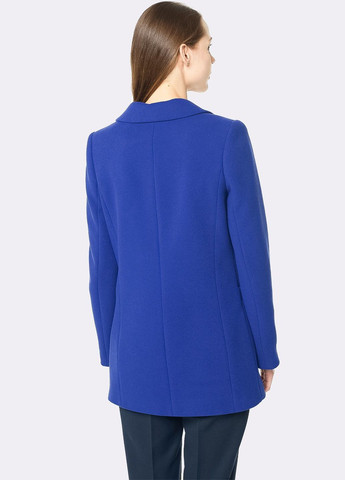 Комбіноване демісезонне Напівпальто 4409 Синє Cat Orange