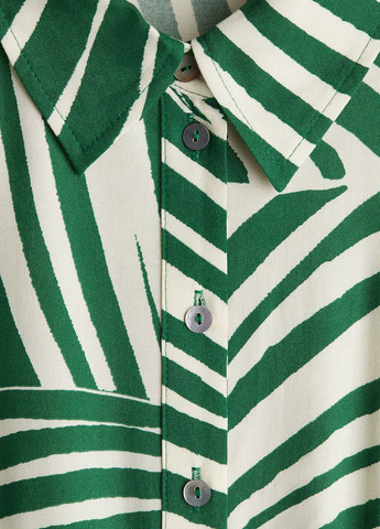 Зелена кежуал сукня H&M з малюнком