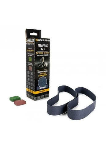 2 тканинних ременя для WSKTS-KO+зелена паста "chromium oxide "+червона паста "ferric oxide" Work Sharp (353503577)