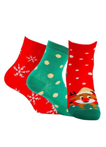 Красные женские новогодние носки Wola новогодние (311199174)