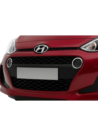 Окантовка на габаритные огни (2 шт., нержавейка) для Hyundai I-10 2017-2020 гг Omsa (390303075)