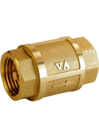 Клапан обратного хода воды латунный 1/2″ВР х 1/2″ВР литейный Б3601А VA (299997546)