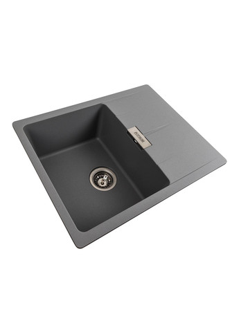Гранітна мийка для кухні 6250 ZIRKONE матовий Сірий металік Platinum (269793205)