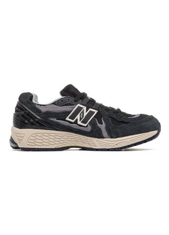 Чорні Осінні кросівки чоловічі new balance protection pack black grey No Brand 1906D