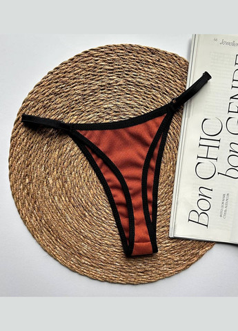 Трусики стринги хлопковые рубчик, комплект 3 штуки Exclusive (315333905)