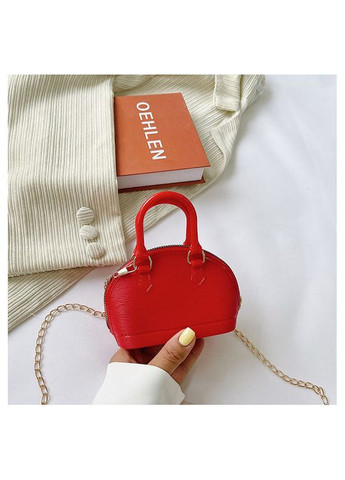 Жіноча маленька сумка 10447 крос-боді на ланцюжку червона No Brand (326487523)