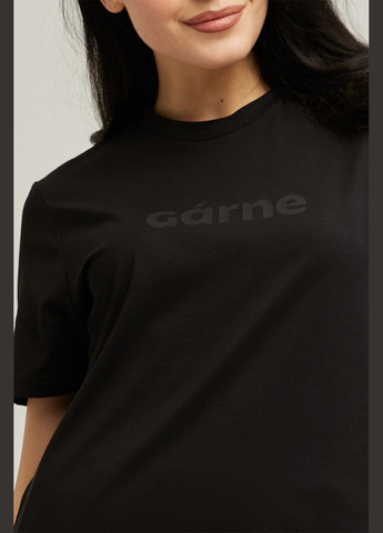 Черная летняя футболка Garne