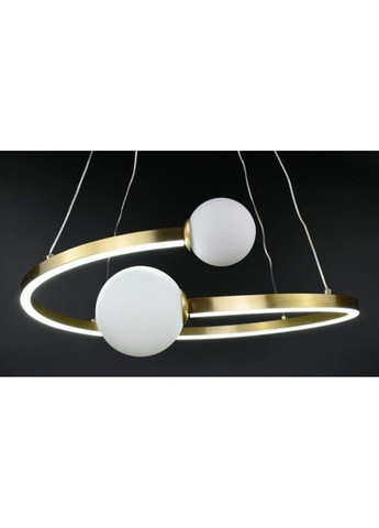 Люстра светодиодная подвесная LED светильник для квартиры на потолок лэд 26866 Латунь 40-150х60х60 см. Sunnysky (335975150)