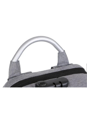 Рюкзак городской дорожный с кодовым замком светоотражающими вставками карманом для ноутбука 44х30х17 см (477611-Prob) Серый Unbranded (298399341)