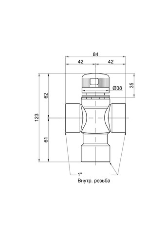 Змішувач термостатичний 1" №149 Icma 90149AF05 (341326446)