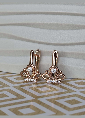 Трендові сережки корона ксюпінг xuping позолота медзолото Xuping Jewelry (336190195)