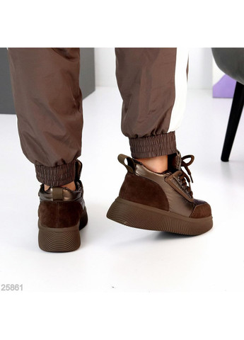 Зимние кроссовки Helen коричневые зима (369094642)