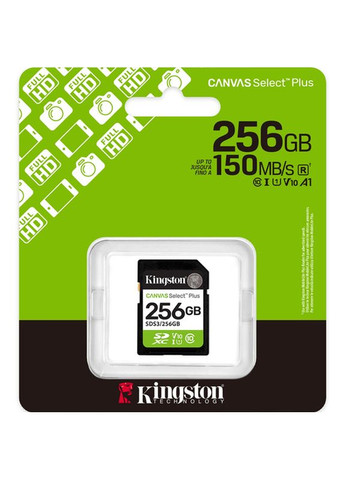 Карта памяти SDXC 256GB UHS-I Class 10 Canvas Select Plus (SDS3/256GB) Kingston (370848717)
